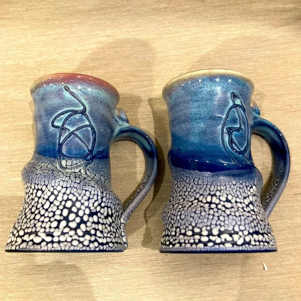 JOVIC 15 0z Vic Duffhues Ceramic Handmade Mugs